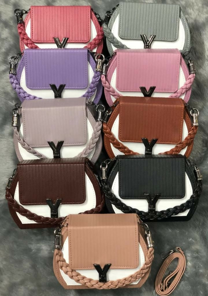 Premium Mini Crossbody Sling Bag for Women with Braided Handle