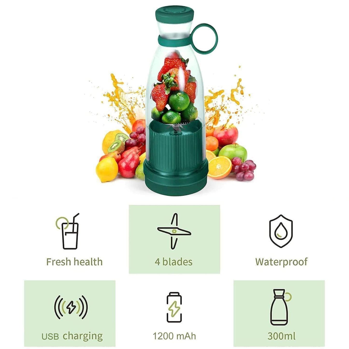 Electric Portable Mini Juicer Bottle.Electric Portable Mini Juicer Bottle | USB Rechargeable Personal Blender