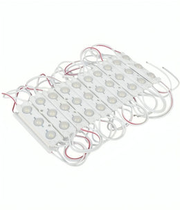Charkee White 3LED Strip 12V Waterproof Pack of 20.Charkee White 12V Waterproof 3 LED Module Pack of 20 – Bright Sign Board & Decorative Lighting