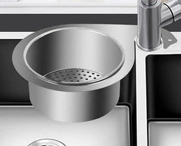 Stainless Steel Swan Drain Basket Sink Strainer | Kitchen Sink Waste Filter & Food Catcher | Rustproof Drain Protector for Clog-Free Sink