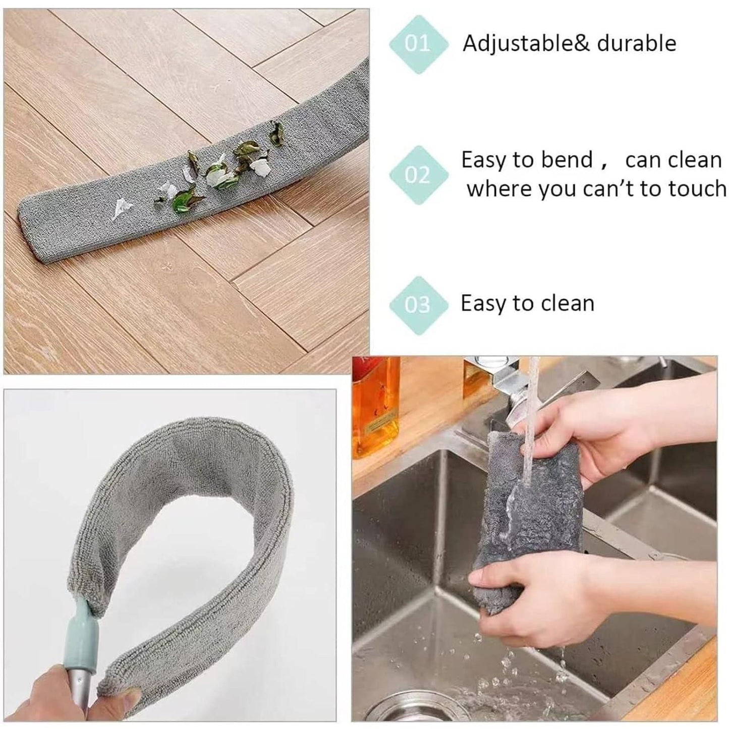 Retractable Gap Dust Cleaner – Extendable Slim Cleaning Brush for Narrow Spaces, Car, Keyboard, Window Tracks & Home Corners