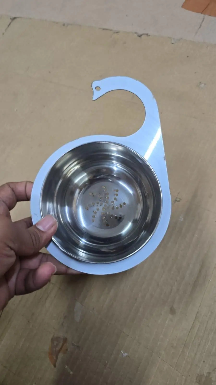 Stainless Steel Swan Drain Basket Sink Strainer | Kitchen Sink Waste Filter & Food Catcher | Rustproof Drain Protector for Clog-Free Sink
