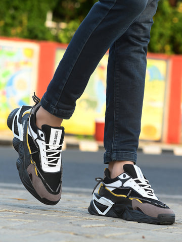 Black Flexible Leather Shoes