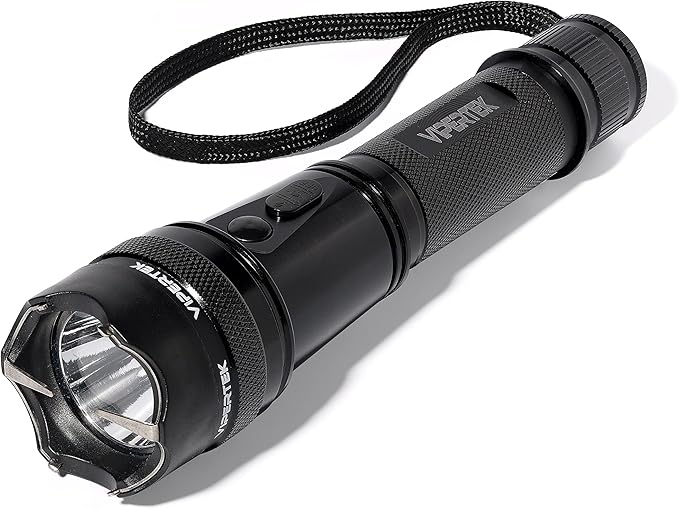 Heavy Duty Aluminum Stun Gun for Self Defense Rechargeable with LED Flashlight.Heavy Duty Aluminum Rechargeable Stun Gun for Self Defense with LED Flashlight