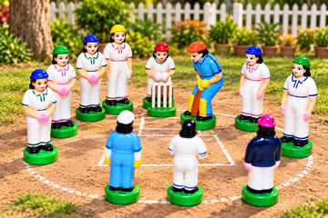Traditional Cricket Golu Dolls Set – Cricket Players & Sports Theme Bommai Set | 7 Inch