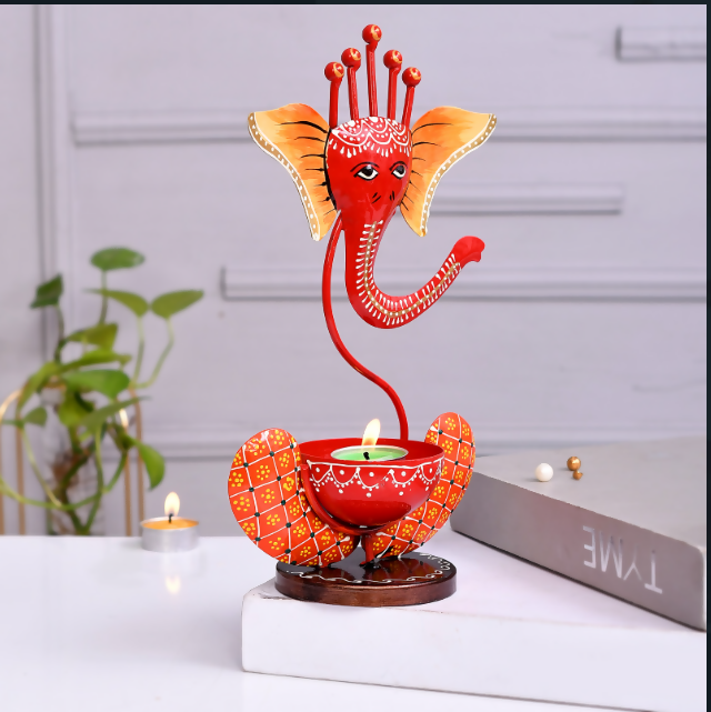 Designer Ganesha Idol Table Decor | Traditional Indian Handcrafted Gift Item