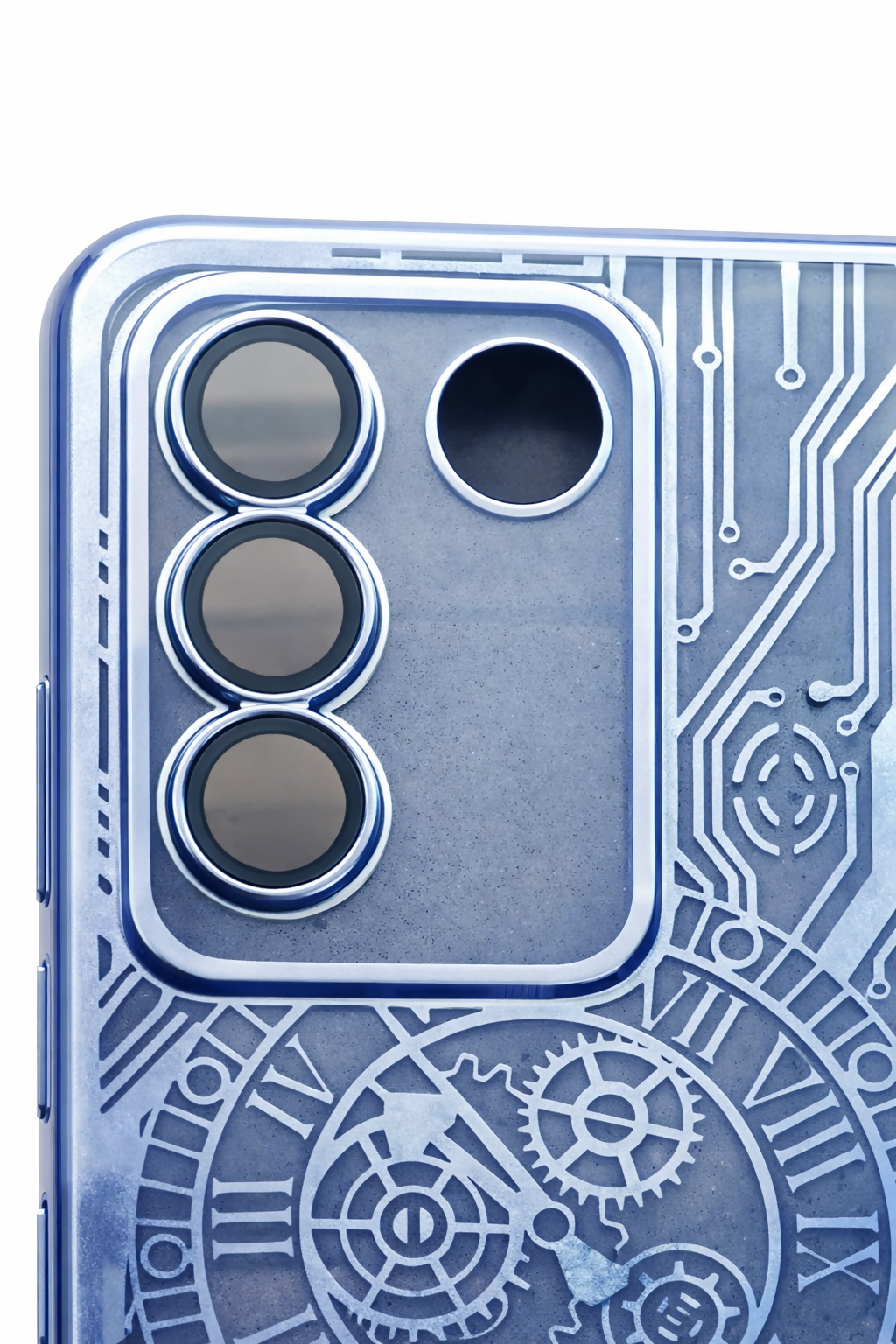 Vivo V27 Pro Blue Back Cover – Stylish Shockproof Protective Mobile Case