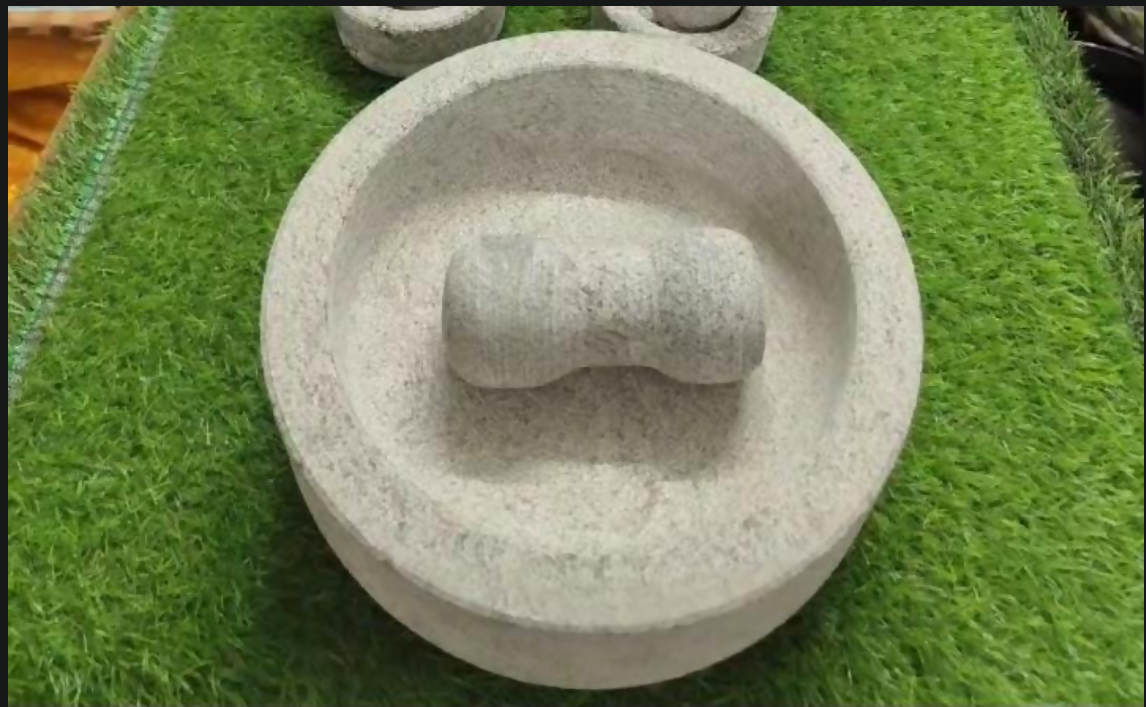 10 Inches / 10 kg Natural Stone Kalvam | Traditional Ammikal Grinding Stone | Handmade Kitchen Grinder