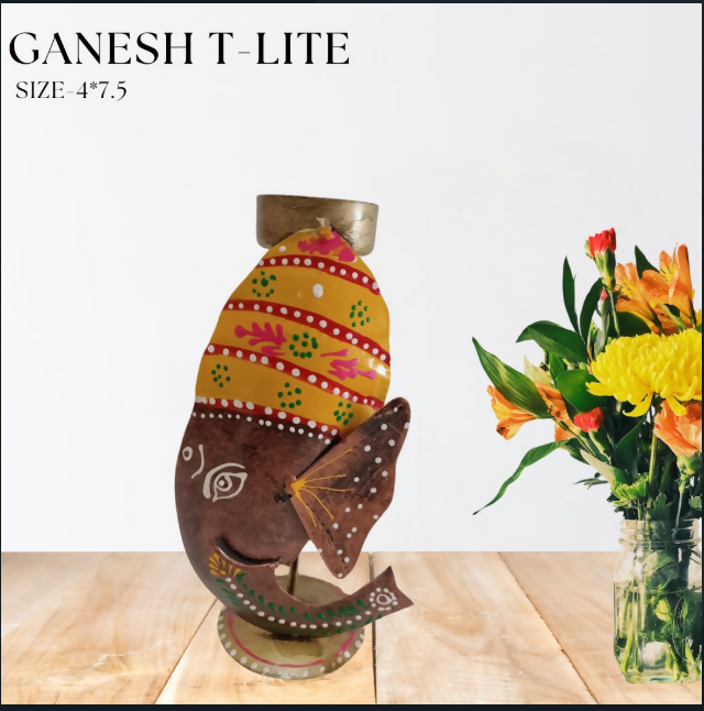 Handcrafted Wooden Elephant Showpiece with Pot Design | Traditional Indian Home Decor & Gift Item