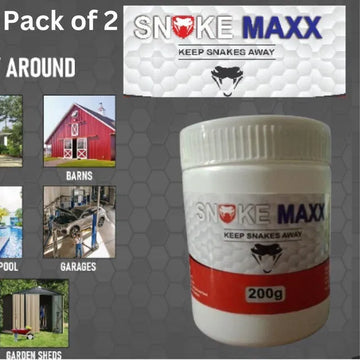 Snake Maxx Non-Toxic Biodegradable Pet-Friendly Snake Repellent Powder (Pack of 2)