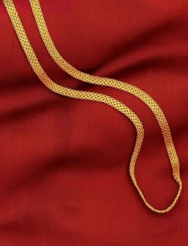 Artificial Gold Chain 24 Inches for Men & Women | Premium Gold Plated Stylish Unisex Necklace for Daily Wear & Gifting Use Now