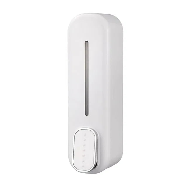 Wall Mount Hand Liquid Shampoo Shower Gel Dispenser for Hotel Bathroom White.Wall Mounted Bathroom Accessory