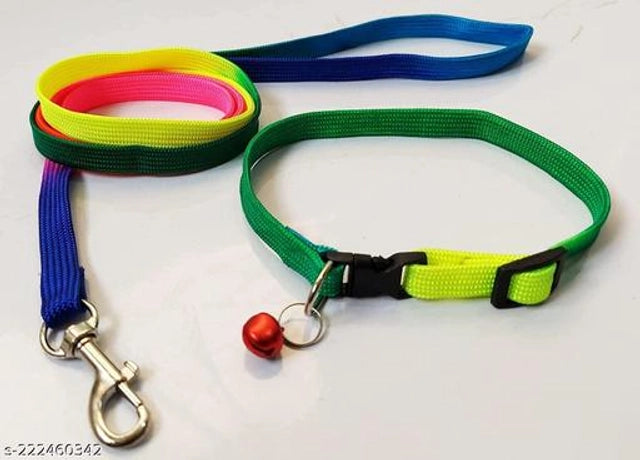 Neck Collar Belt for Pet (Multicolor, S).Neck Collar Belt for Dogs & Cats (Multicolor, S) | Adjustable Small Pet Collar