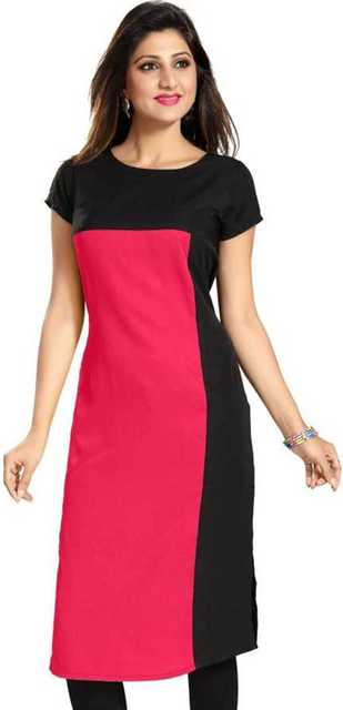 AK Fashion Mall Women Crepe Kurti (Multicolor, M) (Pack of 1)AK Fashion Mall Women Crepe Kurti (Multicolor, M) – Stylish Casual Ethnic Kurta for Daily Wear & Office Wear