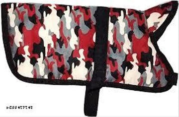 Fabric Dog Winter Jacket (Multicolor, 22 Inches)