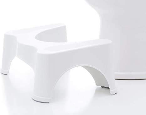 Squat Stool Potty Stool Toilet Squat Stool for Western Toilet.Toilet Squat Stool for Western Toilet – Ergonomic Potty Stool for Better Posture & Easy Bowel Movement