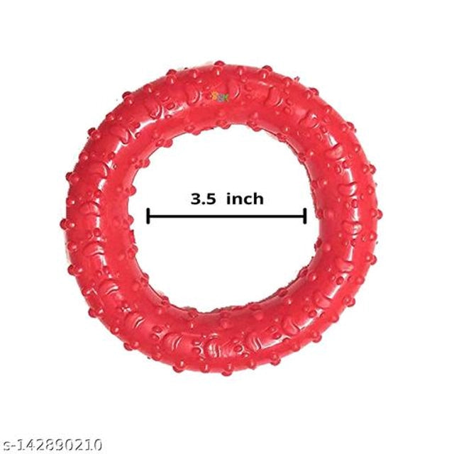 Rubber Squeaky Toy for Dog (Multicolor)Rubber Squeaky Toy For Dog (Multicolor) | Durable Interactive Chew & Dental Dog Toy