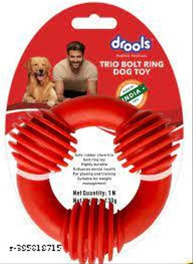 Rubber Squeaky Toy for Dog (Multicolor)Rubber Squeaky Toy For Dog (Multicolor) | Durable Interactive Chew & Dental Dog Toy
