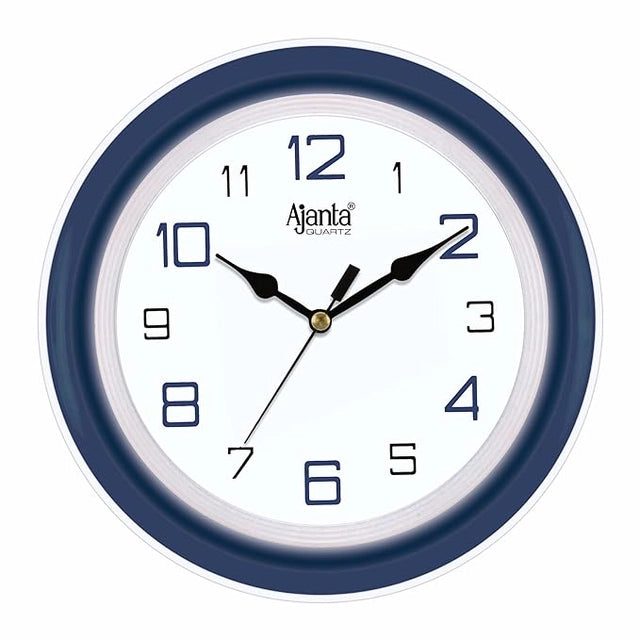 Designer Wall Clock (White)Designer Wall Clock (White) | Modern Silent Non-Ticking Wall Clock for Living Room, Bedroom & Office Decor