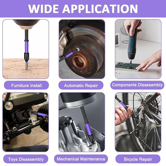 High Performance Strong Magnetic Screwdriver Drill Bit Set.High Performance Strong Magnetic Screwdriver Drill Bit Set – Precision Repair & Power Tool Accessories