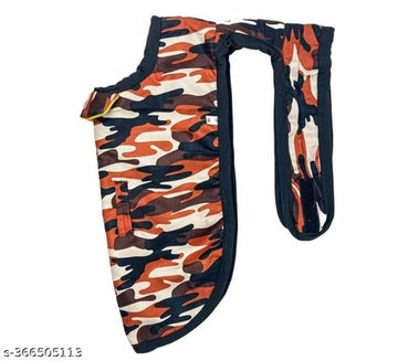 Fabric Winter Army Print Coat for Dog (Multicolor, 20 inches)