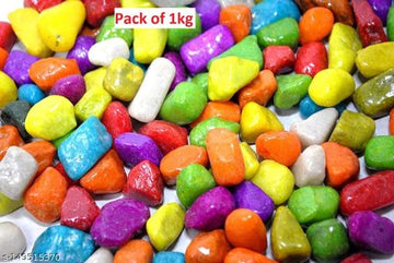 Decoration Pebbles Stones (Multicolor, 1000 g)