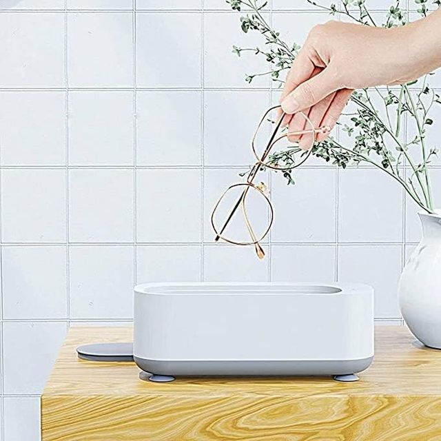 Household Mini Portable Ultrasonic Vibration Cleaning Machine for Jewelry Glasses.Ultrasonic Cleaner for Glasses & Jewelry – Compact & Easy to Use