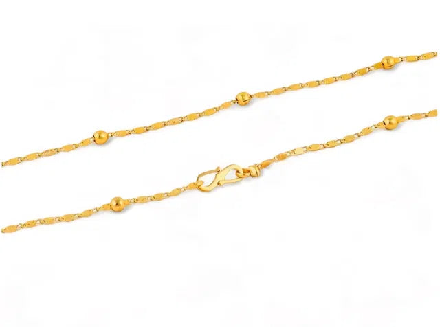 Womens Artificial Ballchain Necklace Long Length in Metal | F9 Quality Stylish Lightweight Jewellery for Daily Wear & Gifting
