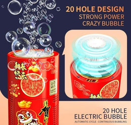 Automatic Bubble Machine for Kids - Pack of 1 Portable Bubble Blower with High Output - Electric Bubble Maker for Birthday Parties, Weddings & Outdoor Play - Indoor & Outdoor Summer Toy for Toddlers, Boys & Girls