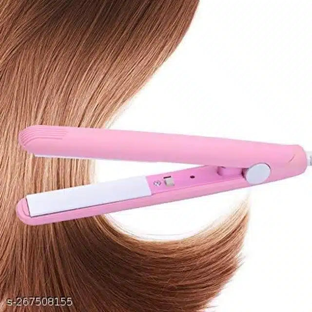 Plastic Hair Straightener (Pink, 200 W).Plastic Hair Straightener 200W | Pink Hair Styling Tool for Women
