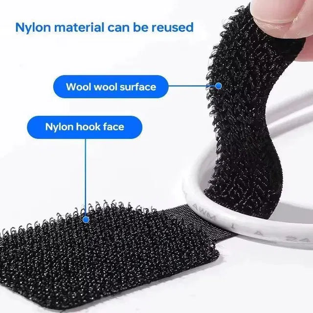 Cable Tie Self Adhesive Mounts (Pack of 10) | Stick-On Cable Tie Holders for Wire Management, Home, Office, TV, Computer & Electrical Cable Organization