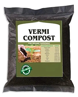 Vermicompost Fertilizer for Plants (Pack of 2)Vermicompost Organic Fertilizer for Plants (Pack of 2) | Natural Plant Manure for Garden, Pots & Indoor Plants