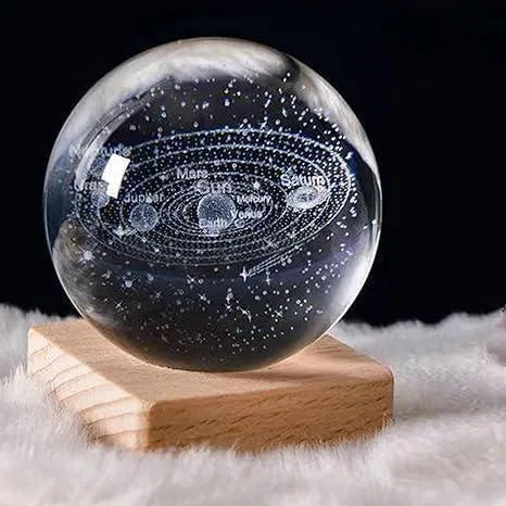 3D Crystal Lamp Ball(Assorted Design).3D Crystal Lamp Ball | LED Decorative Night Light (Assorted Design)