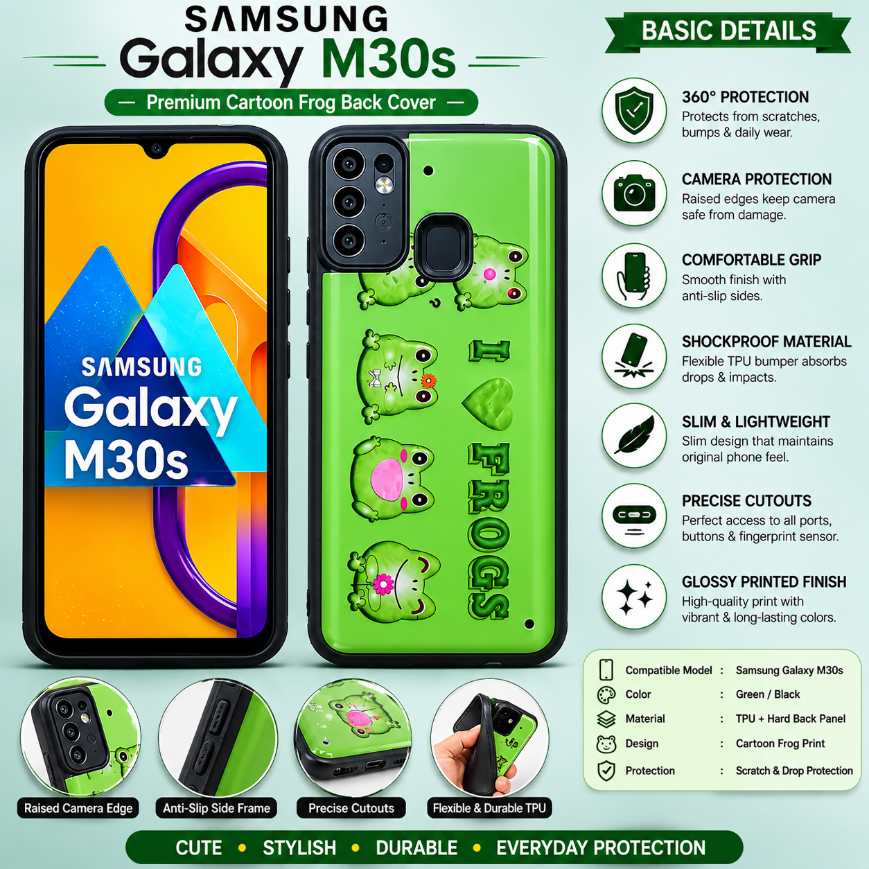 Back cover samsung galaxy m30s