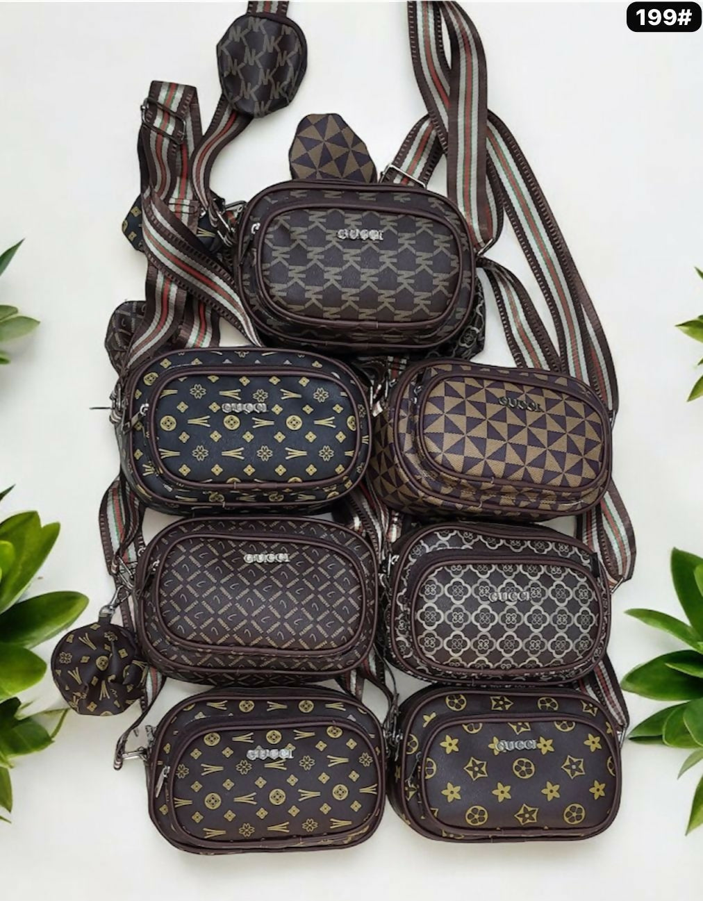Elegant Printed Travel Sling Bag for Women & Girls
