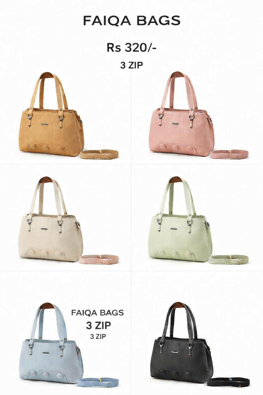Premium 3-Zip Women's Handbag