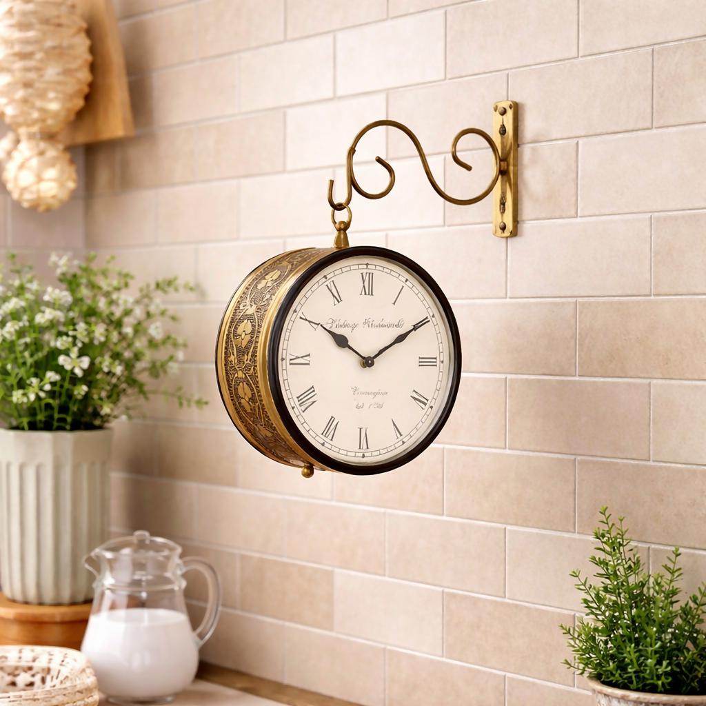 Luxury Vintage Wall Clock – Elegant Interior Piece
