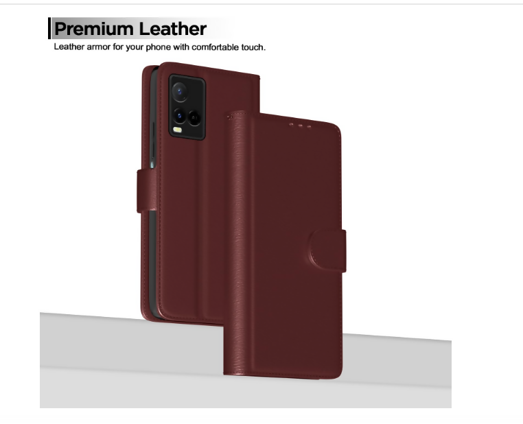 Vivo Y21 Flip Cover – Full Protection, Slim Design, Modern Finish