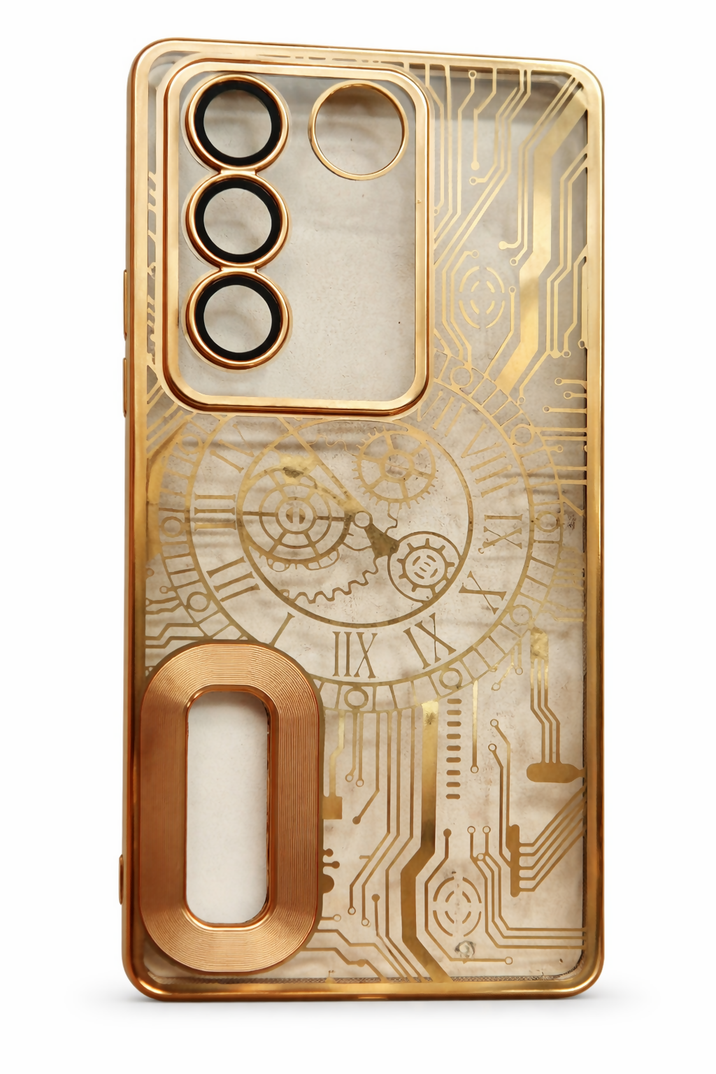 Vivo V27 Gold Color Back Cover – Stylish Shockproof Slim Protective Mobile Case