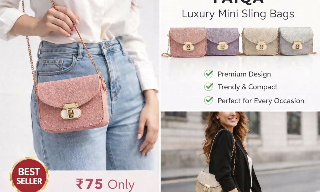 Luxury Mini Sling Bag for Women with Chain Strap