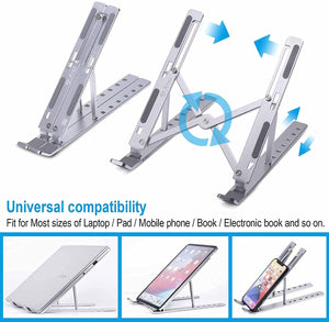 1. Adjustable Aluminum Laptop Computer Stand Tablet Stand