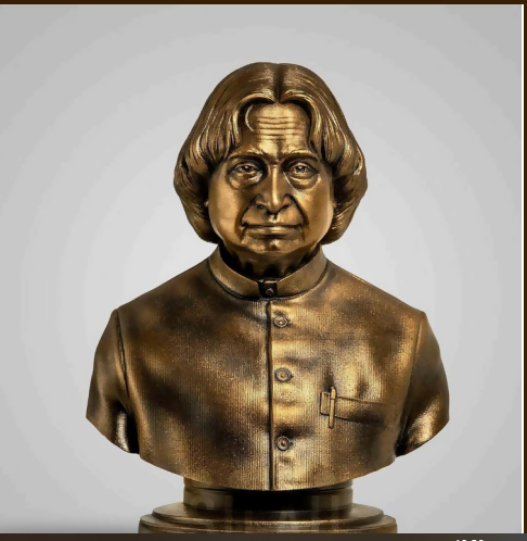 APJ Abdul Kalam Resin Bust Statue for Home & Office Decor