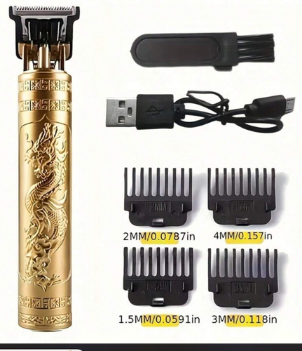 Professional Electric Hair Clipper with Dragon Design ( PACK OF 1 )