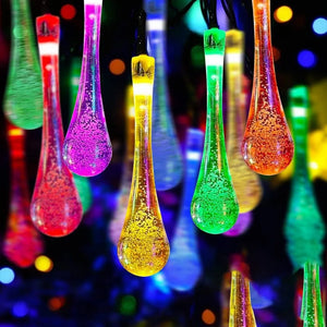 1. Water Drop Serial String LED Lights (Multicolour)