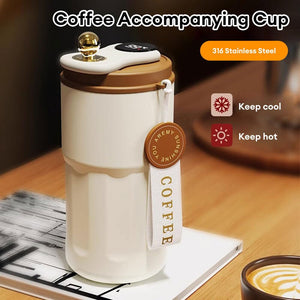 1. Stainless Steel Hot and Cold Vacuum Insulated Temperature Display Coffee Mug