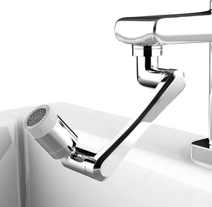 1. 1080° Rotating Faucet Big Angle Swivel Splash Filter Faucet Dual Sprayer Bathroom Steel Sink