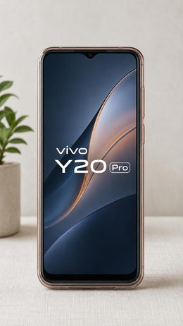 Vivo Y20 Pro Premium Transparent TPU Back Cover | Crystal Clear Shockproof Slim Protective Mobile Case