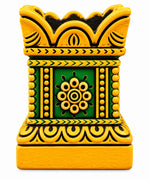 Multicolor Royal Traditional Terracotta Thulasi Maadam | Traditional Handmade Tulsi Brindavan | Divine Pooja Home Décor