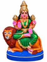 Goddess Durga with Lion – Golu Doll 9 inch