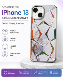 Luxury Diamond Mirror Back Cover for iPhone 13 | Premium Shockproof Protective Case